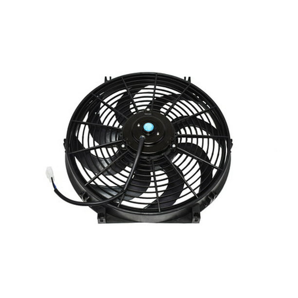 3000 CFM Reversible Push or Pull with Mounting Kit A-Team Performance 140041 16 Heavy Duty 12V Radiator Electric Wide Curved S Blade FAN & Thermostat Kit 